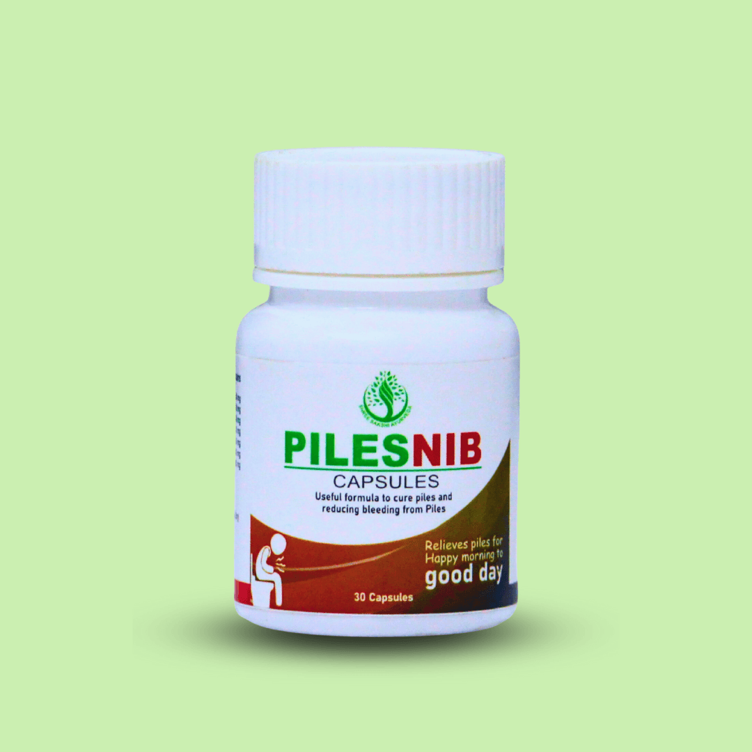 PilesNib Capsules Remedy for Piles Pain Shree Sakshi Ayurveda