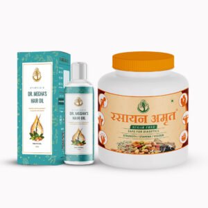 Rasayan Amrit Sugar-Free + Dr. Megha's Hair Oil (Combo Pack)
