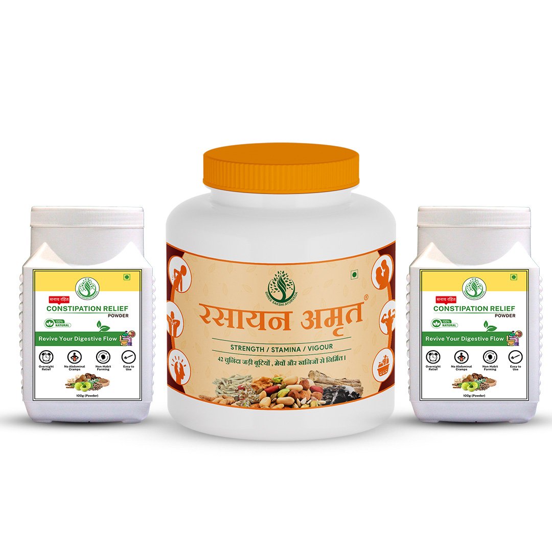 Rasayan Amrit + 2x Constipation Relief Powder (Combo Pack of 3) image 1
