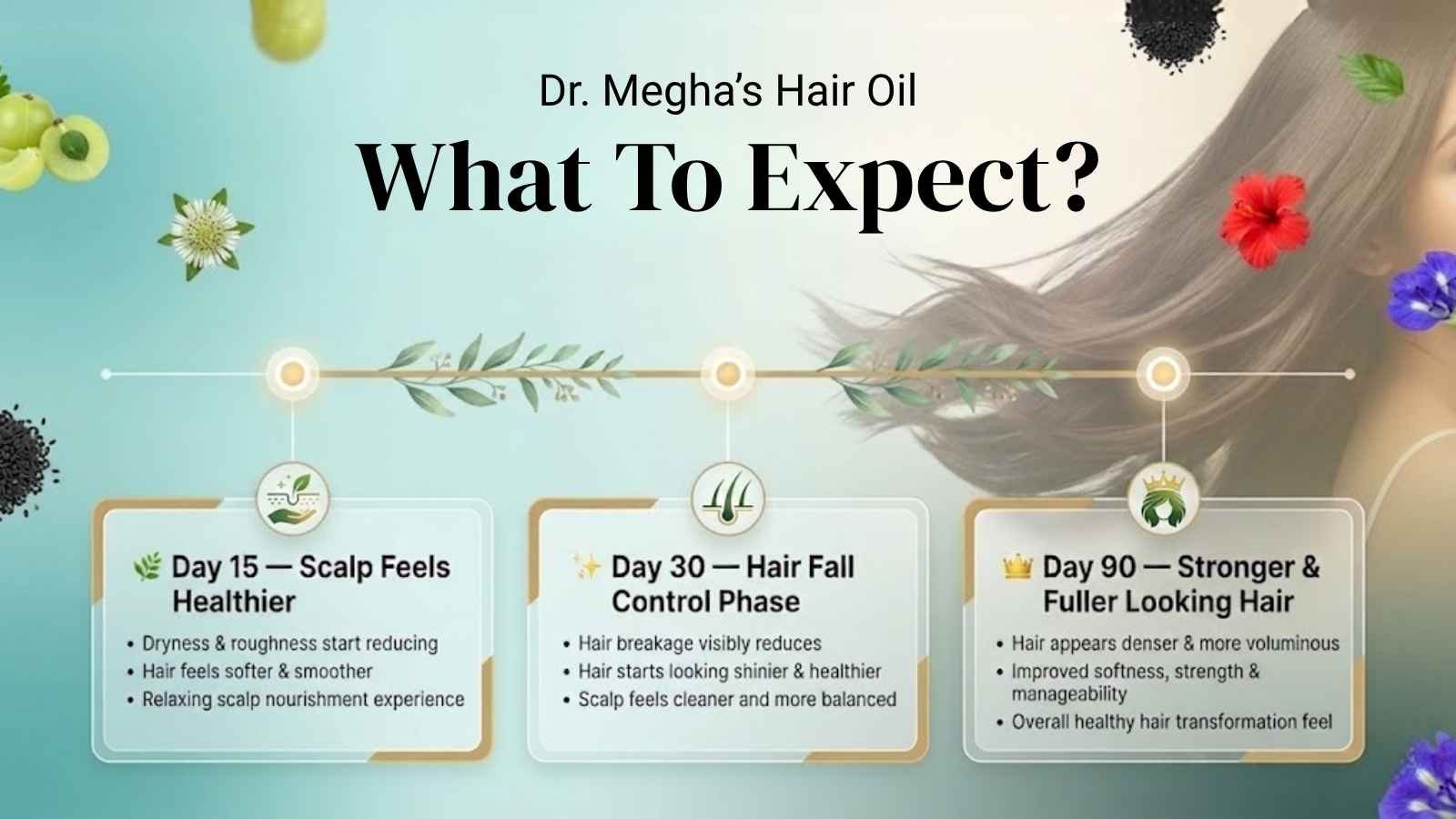 Dr. Megha's Hair Oil timeline