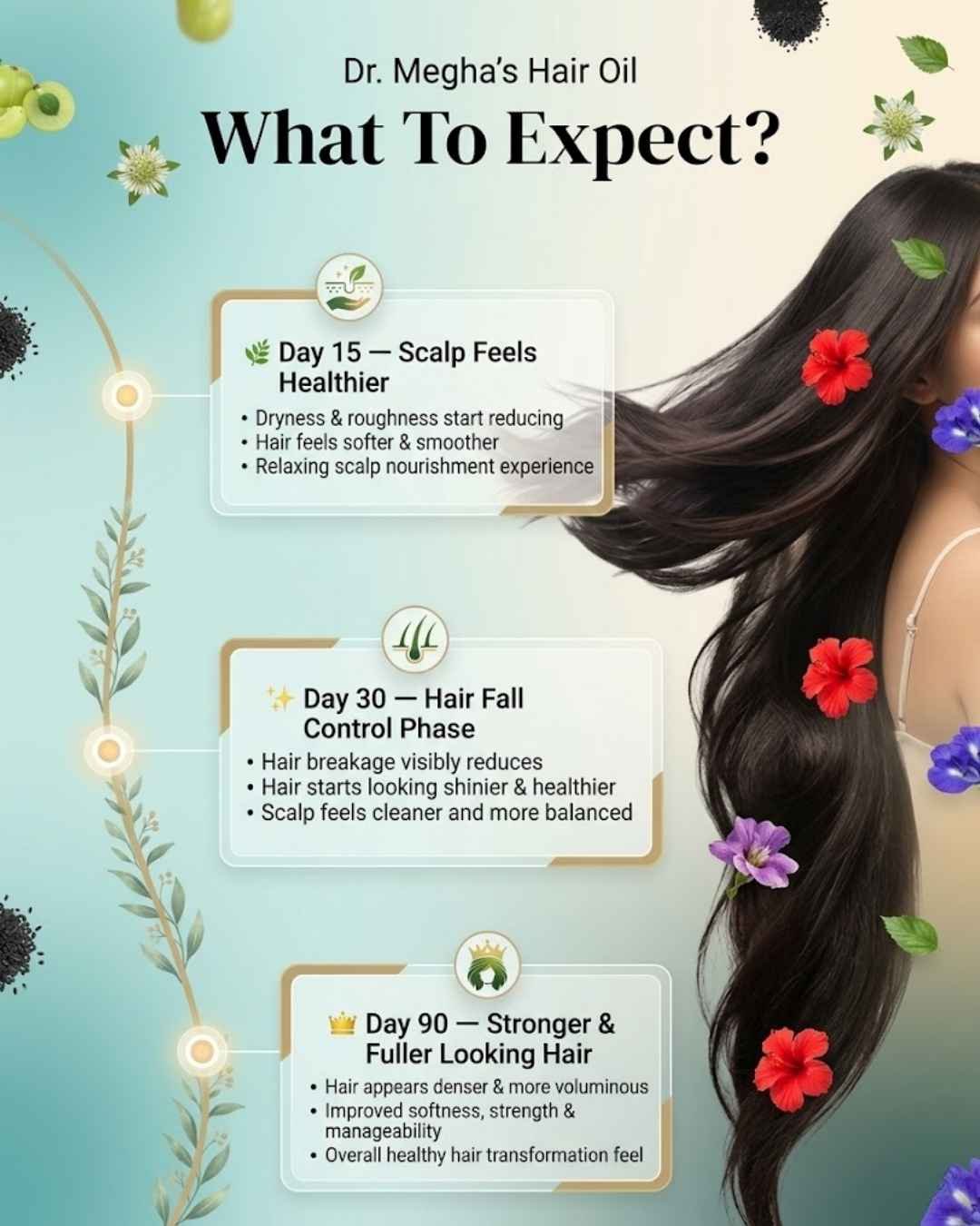 Dr. Megha's Hair Oil timeline
